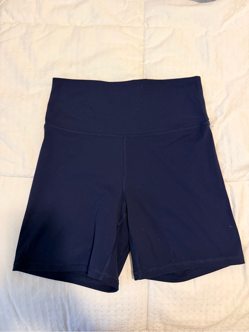 nuuds Navy High-Rise Bike Shorts